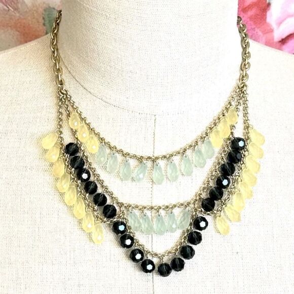 NWOT Lia Sophia "Refresh" Glasd & Resin Beaded Necklace - Picture 11 of 11